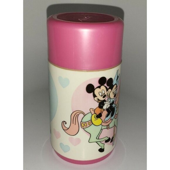 Disney Lunchbox Thermos Mickey Minnie Mouse Pink Aladdin 1990’s Horse Vintage! - Picture 2 of 8